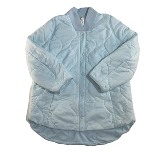 Lululemon Damengröße 6 hellblau gesteppte Druckknopfjacke Primaloft Puffer - Bild 1 von 17