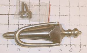Vintage Metallguss Türklopfer mit Befestigungsmaterial hoch schlank massiv 7,5" - Bild 1 von 5