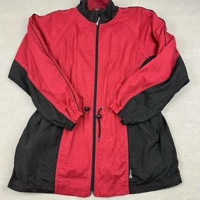 Chaqueta cortavientos vintage del equipo olímpico de Estados Unidos para hombre grande roja negra cremallera completa años 90 Foto 1 de 4