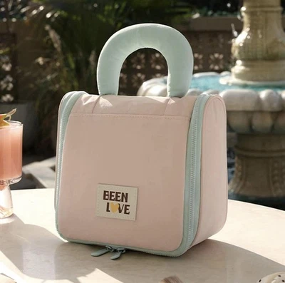 Дорожная сумка для туалетных принадлежностей с подвесным крючком косметический макияж органайзеры женщин розовый - Изображение 1 из 4