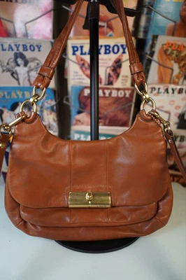 Authentic Coach Kristin Tan Leather Shoulder Handbag Crossbody - Image 1 of 4