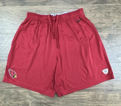 Nike Arizona Cardinals Shorts Mens XL Red NFL Athletic Football Training-READ - Image 1 of 4