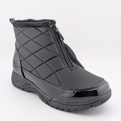 Totes Superior Womens Winter Boots Black or Taupe Waterproof Faux Fur Lined Snow - Image 1 of 4