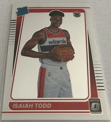 2021-22 Donruss Optic Basketball Isaiah Todd Washington Wizards Rated Rookie 187 - Image 1 of 3