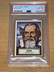 1952 Topps Look 'N See #127 Galileo Scientist PSA 6 🔥 - Picture 1 of 2