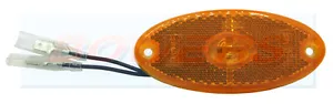 JOKON SMLR2012 12V AMBER OVAL LED SIDE MARKER LAMP LIGHT CARAVAN MOTORHOME - Picture 1 of 2