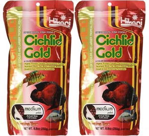 HIKARI (2 Pack) 8.8-Ounce Cichlid Gold Floating Pellets for Pets, Medium - Picture 1 of 3