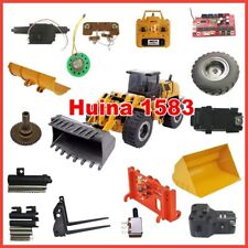 Huina 1583 Front/rear Drive Gear Box Alloy Bucket Quick Hitch Metal Fork bucket 
