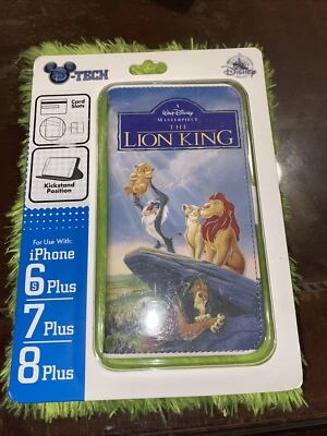 Disney Parks D-Tech iPhone 6s/7/8 Plus Case THE LION KING VHS Card Slots - NEW - Image 1 of 2