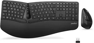 Wireless Ergonomic Keyboards & Vertical Mouse Combo for Comfort & Convenience - Picture 1 of 11