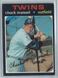 1971 Topps #744 Charlie Manuel Twins High Number