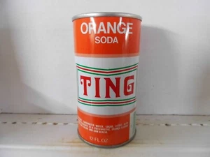 TING ORANGE SODA CAN~WISCONSIN BOTTLING CO, WAUPACA WIS - Picture 1 of 6