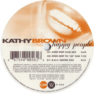 Disque vinyle 12" Kathy Brown Happy People Part I 230002 - Photo 1/3