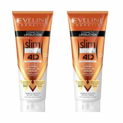 Eveline Slim Extreme 4D Intensely Slimming & Remodeling Serum 250ml x 2 Bundle - Image 1 of 4