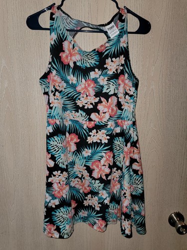 UNDERCOVER Abito rosa di Victoria Secret tropicale colorato aderente e svasato taglia large