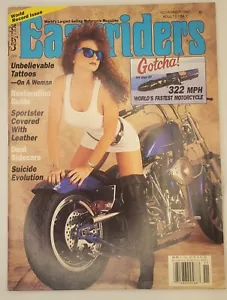 EASYRIDER Motorcycle Magazine November 1990 David Mann Indian Centerfold - Picture 1 of 11