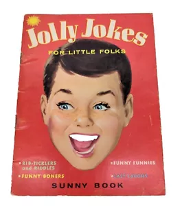 Jolly Jokes For Little Folks Sunny Book 1973 Paperback Samuel Lowe Co Vintage - Picture 1 of 7