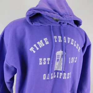 Dr Who Time Traveler Est 1963 Gallifrey Púrpura Pullover Sudadera con Capucha Sudadera 2XL - Imagen 1 de 11