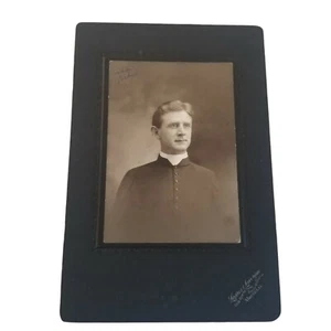 Antikes Kabinettfoto Priester Vater Klerus Lapres Lavigne Montreal Kanada um 1900 - Bild 1 von 7