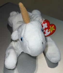 Ty Beanie Baby Mystic the Unicorn RARO Como Nuevo 1994 Errores Con Cubierta de Etiqueta - Imagen 1 de 12