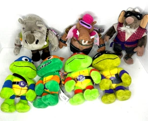 7 TMNT Teenage Mutant Ninja Turtles DLMR Splinter BeBop Rocksteady 8 inch Plush - Picture 1 of 7