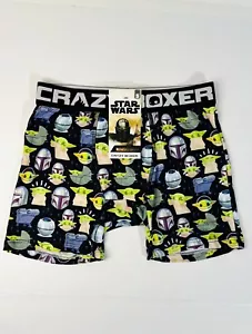 Star Wars The Mandalorian Men’s Boxer Brief Crazy Boxer Size Small 28”-30” NWT - Picture 1 of 9