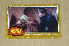 2017 Topps Star Wars Journey Last Jedi GOLD parallel #25 Luke Lesson /25