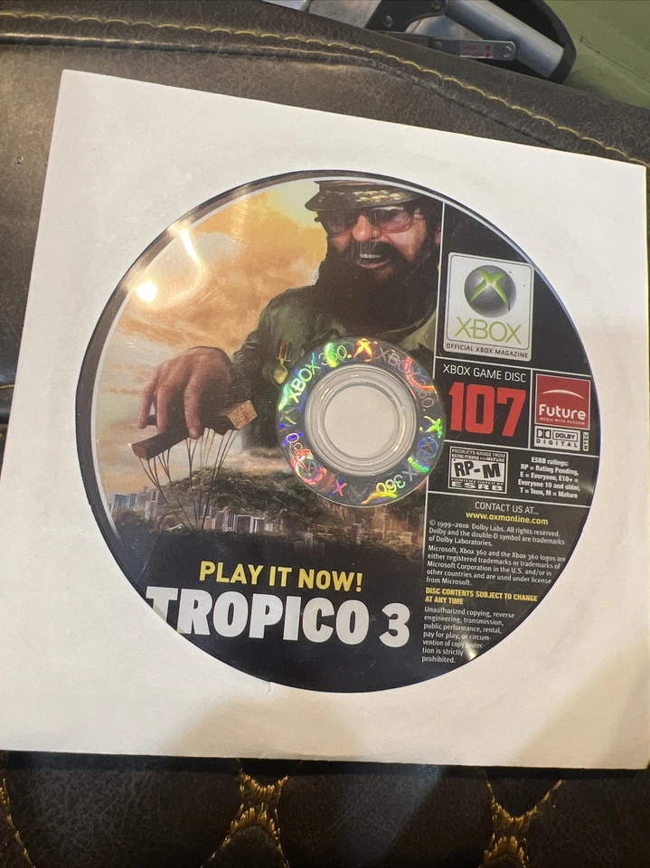 RARE Official Xbox Game Disc #107 Tropico 3 Xbox - Image 1 of 1