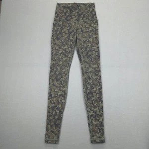 Lululemon Wunder Unterleggings Damen 6 Luon Roll Down Stretch Camo Yoga Run - Bild 1 von 7