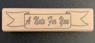 Stamp Affair A Note For You Banner sello de goma Foto 1 de 3