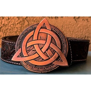 Celtic Trinity Belt Buckle antique copper - Picture 1 of 3