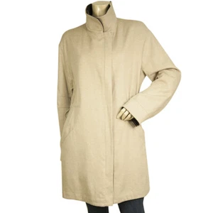 Akris Black Beige Angora Wool Two Sided Double Face Jacket Coat size US 10 - Picture 1 of 9