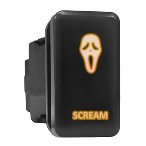 SCREAM Orange LED Backlit Switch Tall Push Button 1.54"x 0.83" (Fit: Toyota) - Picture 1 of 6