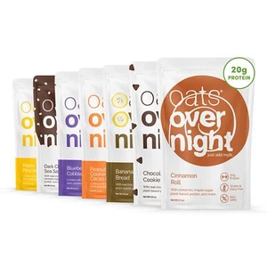 Oats Overnight Vegan Variety Pack - High Protein High Fiber Breakfast Protein... - Picture 1 of 7