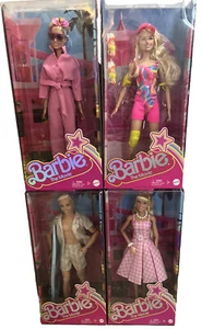 New Barbie The Movie Barbie & Ken Fashion Dolls Lot Of 4 variations Surfer Skate - Picture 1 of 15