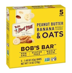 Bob'S Red Mill Peanut Butter Banana And Oats Bar 7.4 Oz - Picture 1 of 3