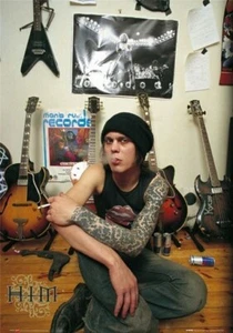 HIM POSTER Guitar Collection RARE NEW HOT 24X36 - Picture 1 of 1