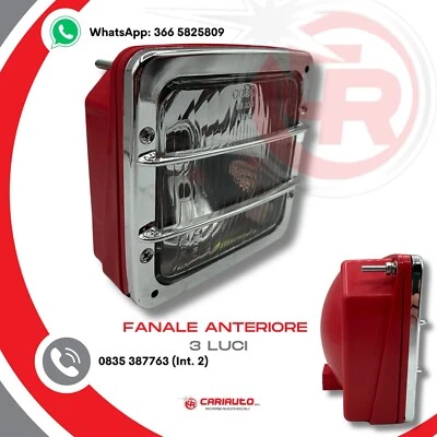 Fanale Anteriore COBO 3 Luci Trattore 140x140 Same Landini Proiettore Simmetrico