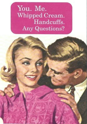 Valentine's Day Greeting Card Humorous Funny Happy Valentines Joke Humour Risqué - Image 1 of 4