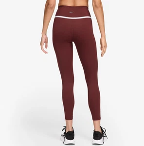 Nike One Dri-Fit HR 7/8 Tight Women's Long Pants, Dark Team Red, XS - Picture 1 of 3