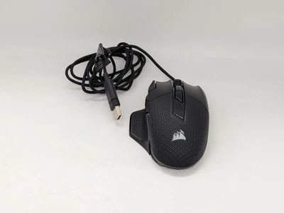 Corsair Nightsword RGB gaming mouse USB wired tunable FPS MOBA 18000 DPI 10 - Image 1 of 4