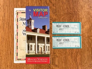 Mount Vernon 2008 Besucherkarte, Kinderabenteuerkarte & Eintrittskarten - Bild 1 von 7
