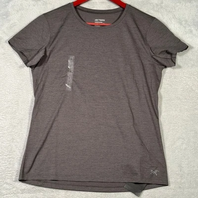 Camisa Arcteryx Mujer Pequeña Gris Taema Crew Manga Corta Brezo Foto 1 de 4