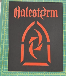 HALESTORM CHURCH LOGO LARGE SIZE PRINTED SEW ON  BACK PATCH OFFICIALLY LICENSED - Picture 1 of 5