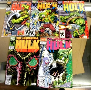 Marvel 1991 5 INCREDIBLE HULK 388 389 390 391 392 NM gb Dale Keown - Foto 1 di 11