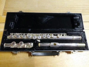 Flute LJ Hutchen N. Y. Flute w/ Hard Case - Picture 1 of 15