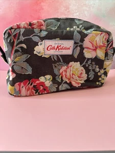 Bolsa de viaje Cath Kidston gris/multifloral bolsa de lavado/maquillaje - gc - Imagen 1 de 9