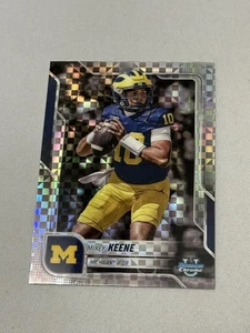 2025 Topps 1st Bowman XFractor Mikey Keene Michigan #184 - Picture 1 of 2