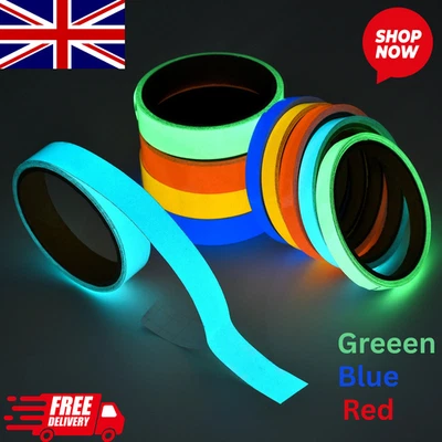 Glow In The Dark Tape Luminous Fluorescent Self Adhesive Safety Warning - Image 1 of 4