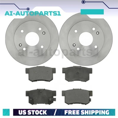 Juego de pastillas de freno traseras + rotores de freno para 1995 1996 1997 1998 Acura TL Foto 1 de 4
